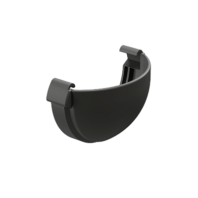 Заглушка желоба Деке ЛЮКС Графит фото Центр Металлокровли