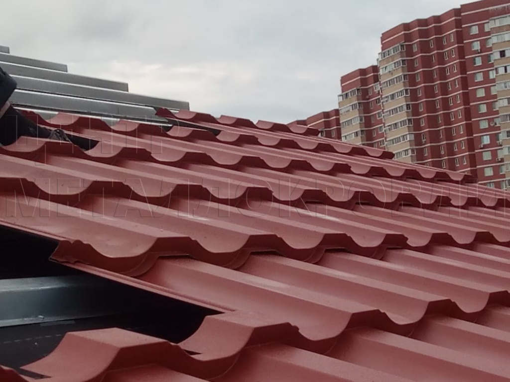 Металлочерепица Геркулес 8004 терракотовый Стальной Бархат от Центра Металлокровли в Орле Металлочерепица Геркулес 8004 терракотовый Стальной Бархат от Центра Металлокровли в Орле