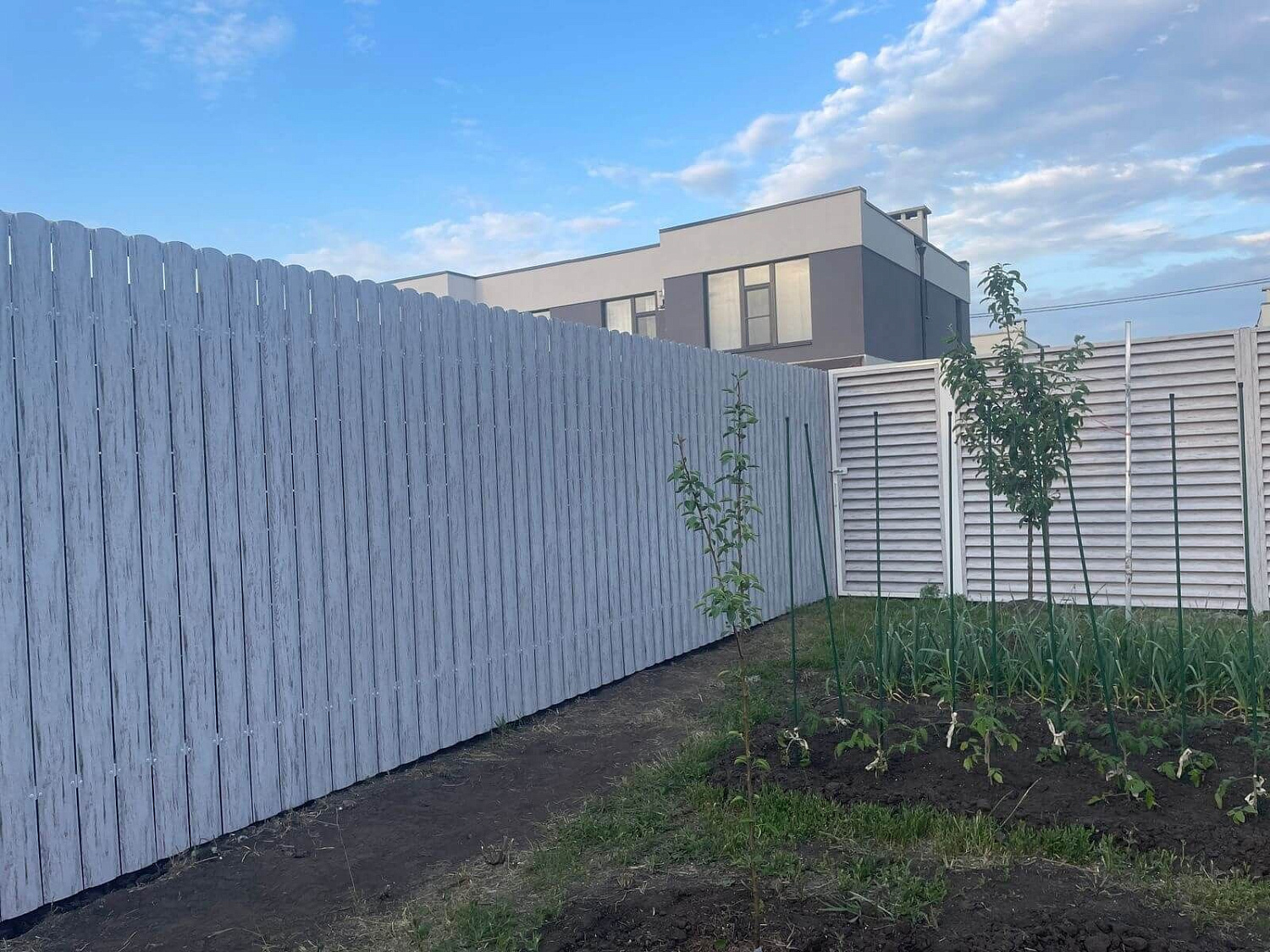 Ламели еврожалюзи и штакетник фигурный 110мм. 32м Беленый Дуб Printech